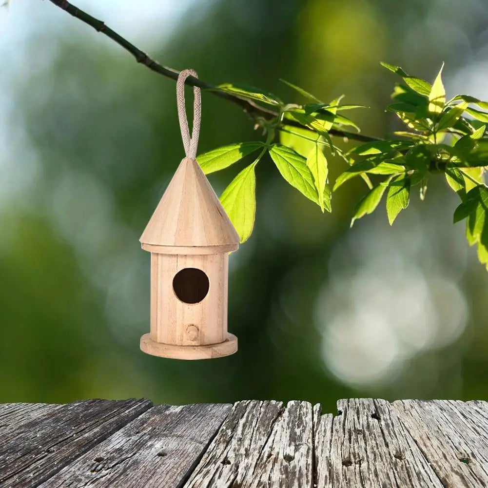 DIY Bird House Outdoor Hanging Bird Nest Home Decoration Gardening Decoration #BW