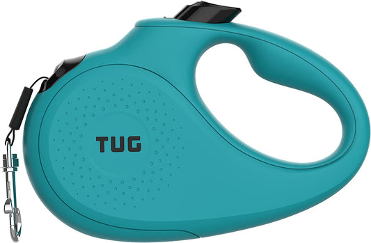 "Ultimate Tangle-Free Retractable Dog Leash | 16 Ft of Strong Nylon Tape | Small Size in Vibrant Aqua Color"